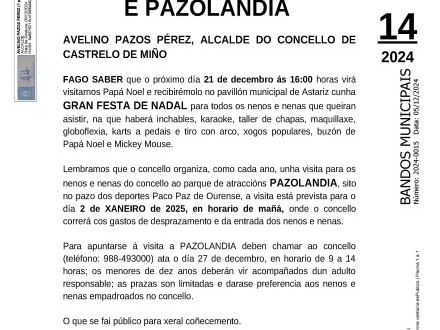 Fiesta de Navidad y visita a Pazolandia