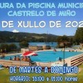 Apertura de piscinas municipais vern 2024